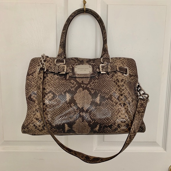MICHAEL Michael Kors Handbags - Michael Kors Snake skin Satchel